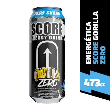 BEBIDA ENERGETICA SCORE GORILLA ZERO 473 ML