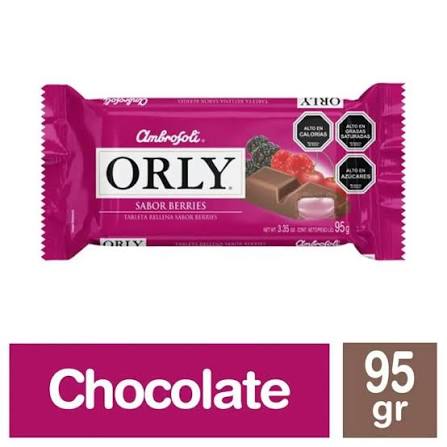 Chocolate Orly sabor berries 95 g